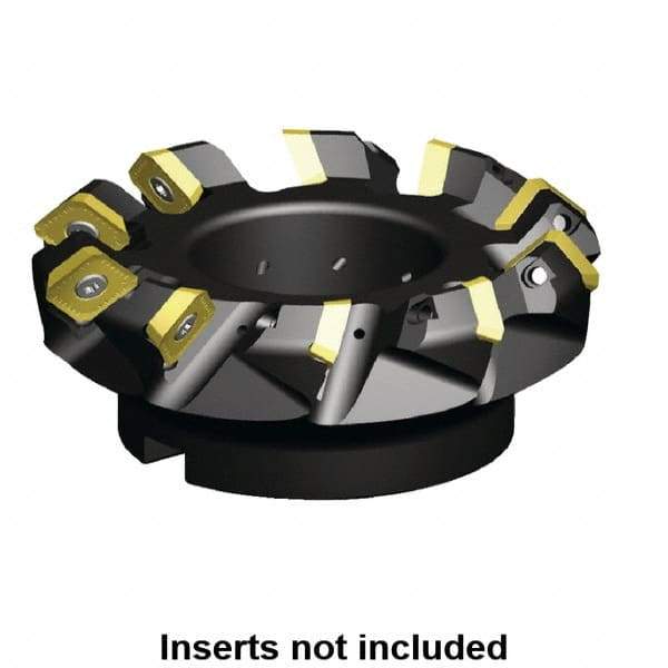 Kennametal - 142.59mm Cut Diam, 40mm Arbor Hole, 9.59mm Max Depth of Cut, 45° Indexable Chamfer & Angle Face Mill - 10 Inserts, SE.W 634... Insert, Right Hand Cut, 10 Flutes, Series KSSM - Exact Industrial Supply