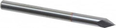 Accupro - 1/8" Diam 2 Flute Single End Solid Carbide Chamfer Mill - Exact Industrial Supply