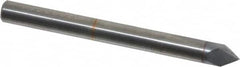 Accupro - 3/16" Diam 2 Flute Single End Solid Carbide Chamfer Mill - Exact Industrial Supply