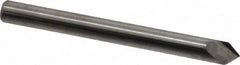 Accupro - 3/16" Diam 2 Flute Single End Solid Carbide Chamfer Mill - Exact Industrial Supply