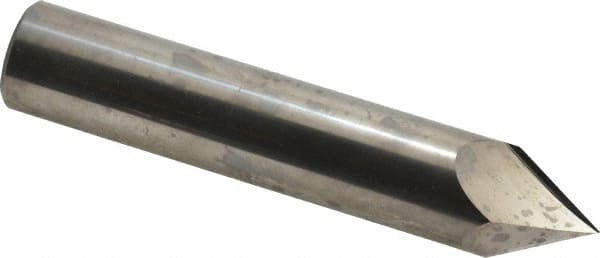 Accupro - 3/4" Diam 2 Flute Single End Solid Carbide Chamfer Mill - Exact Industrial Supply
