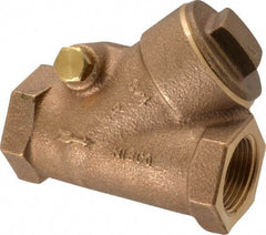 NIBCO - 3/4" Bronze Check Valve - Y-Pattern, FNPT x FNPT, 600 WOG - Exact Industrial Supply