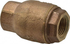 NIBCO - 3/8" Bronze Check Valve - Inline, FNPT x FNPT, 250 WOG - Exact Industrial Supply