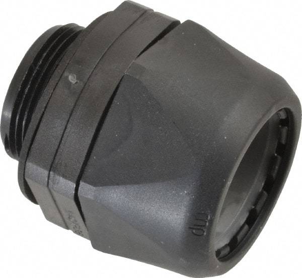 Murrplastik - 1-1/4" Trade, Nylon Compression Straight Liquidtight Conduit Connector - Noninsulated - Exact Industrial Supply