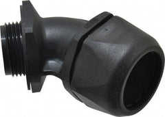 Murrplastik - 1" Trade, Nylon Compression Angled Liquidtight Conduit Connector - Noninsulated - Exact Industrial Supply