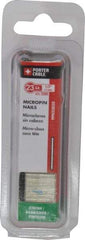 Porter-Cable - 23 Gauge 1/2" Long Pin Nails for Power Nailers - Steel, Galvanized Finish, Straight Stick Collation, Chisel Point - Exact Industrial Supply