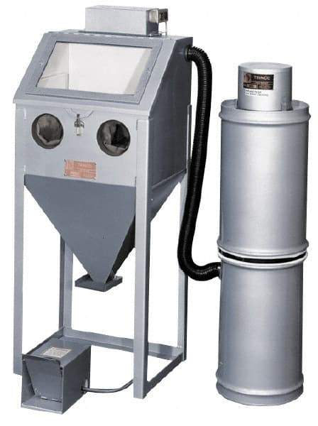 Trinco - 26" Wide x 62" High x 18" Deep Blaster with Collector - Working Dimensions 24" Wide x 23" High x 18" Deep - Exact Industrial Supply