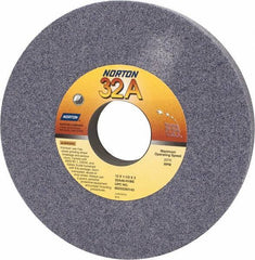 Norton - 12" Diam x 3" Hole x 1-1/2" Thick, H Hardness, 46 Grit Surface Grinding Wheel - Aluminum Oxide, Type 1, Coarse Grade, 2,070 Max RPM, Vitrified Bond, No Recess - Exact Industrial Supply