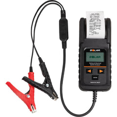 Automotive Battery Testers; Battery Tester Type: Digital Battery & System Tester with Integrated Printer; Battery Configuration: One Battery (6V or 12V); Battery Chemistry: Dry-Cell AGM Lead Acid; Sealed Lead Acid (SLA); Wet-Cell Lead Acid; Cable Length (