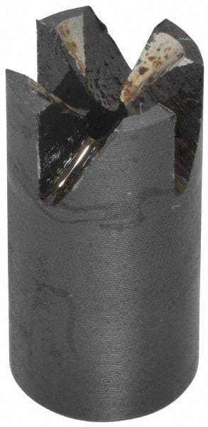 Made in USA - 90° Included Angle, 5/16-24" Hole Thread, Chamfer Edge, High Speed Steel, Outer Tube Edge Finishing Cutter - 1/2" Cutter Head Outside Diam, 1/4" Max Workpiece, 1" Long, 3/64" Threaded Hole Diam - Exact Industrial Supply