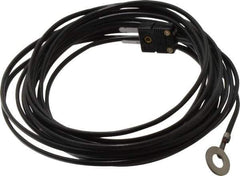Thermo Electric - 0 to 221°F, J Surface, Thermocouple Probe - 25 Ft. Cable Length, Mini Connector, 15 Sec Response Time - Exact Industrial Supply