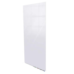 Ghent Aria Low Profile Magnetic Glass Whiteboard, 5'H x 4'W, Vertical, White