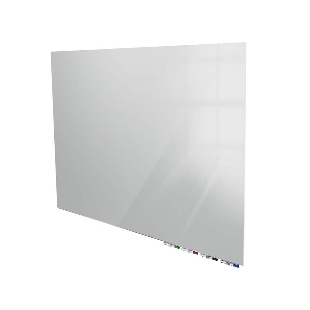 Ghent Aria Low Profile Magnetic Glass Whiteboard, 4'H x 10'W, Horizontal, Gray