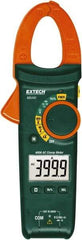 Extech - MA440, CAT III, Digital Auto Ranging Clamp Meter with 1.18" Clamp On Jaws - 600 VAC/VDC, 400 AC Amps, Measures Voltage, Capacitance, Current, Frequency, Resistance - Exact Industrial Supply