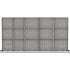 LISTA - 15-Compartment Drawer Divider Layout for 3.15" High Drawers - Exact Industrial Supply