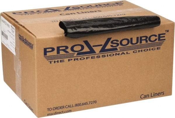 PRO-SOURCE - 2 mil Thick, Heavy-Duty Trash Bags - 43" Wide x 47" High, Black - Exact Industrial Supply