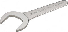 Proto - 50mm Standard Service Open End Wrench - 8-1/2" OAL, Single End, Satin Finish, 30° Head Angle - Exact Industrial Supply