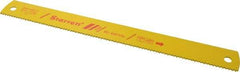 Starrett - 14" Long, 6 Teeth per Inch, Bi-Metal Power Hacksaw Blade - Toothed Edge, 1-5/8" Wide x 0.075" Thick - Exact Industrial Supply