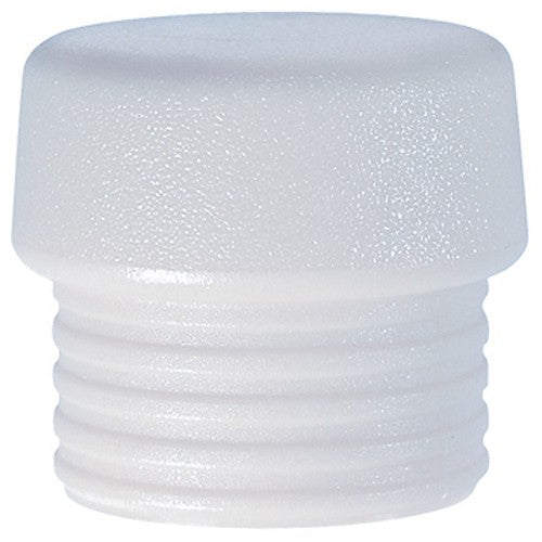 Split Head Mallet Face 1.2″ Extra Hard Shore Hardness 80-D, White, Nylon - Exact Industrial Supply