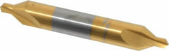 Hertel - #4 Plain Cut 60° Incl Angle Solid Carbide Combo Drill & Countersink - Exact Industrial Supply