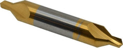 Hertel - #6 Plain Cut 60° Incl Angle Solid Carbide Combo Drill & Countersink - Exact Industrial Supply