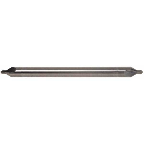 Hertel - #8 Plain Cut 82° Incl Angle Solid Carbide Combo Drill & Countersink - Exact Industrial Supply