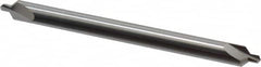 Hertel - #4 Plain Cut 90° Incl Angle Solid Carbide Combo Drill & Countersink - Exact Industrial Supply