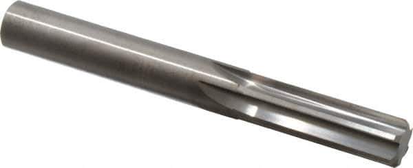 Hertel - 31/64" Solid Carbide 6 Flute Chucking Reamer - Straight Flute, 31/64" Straight Shank, 1-1/2" Flute Length, 4" OAL - Exact Industrial Supply