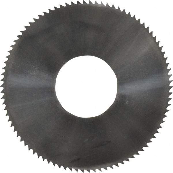 Made in USA - 1-3/4" Diam x 0.016" Blade Thickness x 5/8" Arbor Hole Diam, 90 Tooth Slitting and Slotting Saw - Arbor Connection, Solid Carbide, Concave Ground - Exact Industrial Supply
