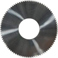 Made in USA - 1-3/4" Diam x 0.02" Blade Thickness x 5/8" Arbor Hole Diam, 90 Tooth Slitting and Slotting Saw - Arbor Connection, Solid Carbide, Concave Ground - Exact Industrial Supply