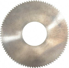 Made in USA - 1-3/4" Diam x 0.032" Blade Thickness x 5/8" Arbor Hole Diam, 90 Tooth Slitting and Slotting Saw - Arbor Connection, Solid Carbide, Concave Ground - Exact Industrial Supply