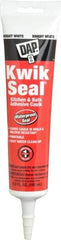 DAP - 5.5 oz Tube White Acrylic & Latex Caulk - -20 to 150°F Operating Temp, 15 min Tack Free Dry Time, 36 hr Full Cure Time - Exact Industrial Supply