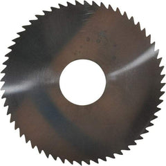 Made in USA - 2-1/4" Diam x 0.04" Blade Thickness x 5/8" Arbor Hole Diam, 60 Tooth Slitting and Slotting Saw - Arbor Connection, Solid Carbide, Concave Ground - Exact Industrial Supply