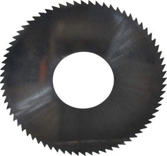 Made in USA - 2-3/4" Diam x 0.016" Blade Thickness x 1" Arbor Hole Diam, 72 Tooth Slitting and Slotting Saw - Arbor Connection, Solid Carbide, Concave Ground - Exact Industrial Supply