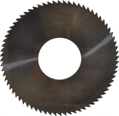 Made in USA - 2-3/4" Diam x 0.064" Blade Thickness x 1" Arbor Hole Diam, 72 Tooth Slitting and Slotting Saw - Arbor Connection, Solid Carbide, Concave Ground - Exact Industrial Supply