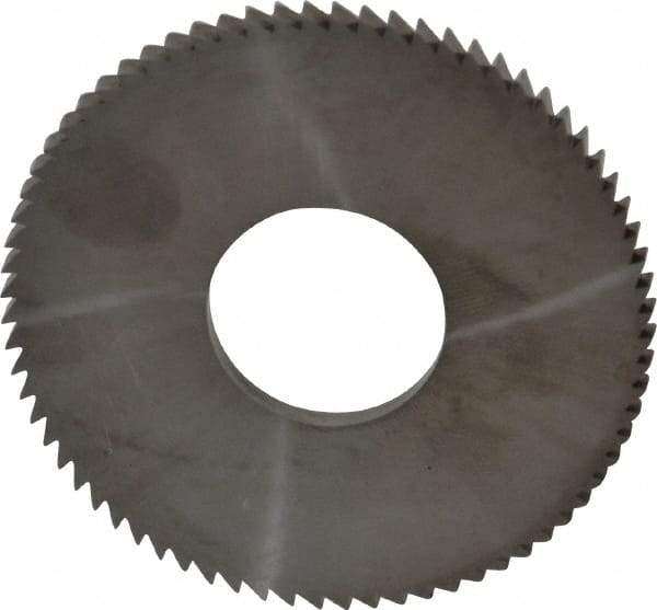 Made in USA - 2-3/4" Diam x 0.144" Blade Thickness x 1" Arbor Hole Diam, 72 Tooth Slitting and Slotting Saw - Arbor Connection, Solid Carbide, Concave Ground - Exact Industrial Supply