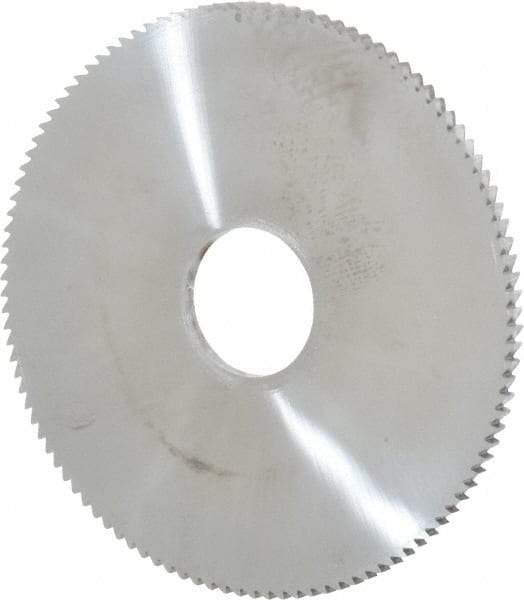 Made in USA - 2" Diam x 1/16" Thick, 1/2" Arbor Hole Diam, 110 Teeth, Solid Carbide Jeweler's Saw - Uncoated - Exact Industrial Supply