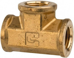 Parker - Hose I.D. x MNPTF End Connection Brass Truck Valve - 3.73" OAL, 3/4 x 3/8" Pipe - Exact Industrial Supply