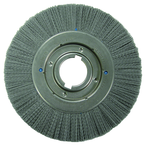 10 x 1-1/8 x 2'' Arbor - Crimped Nylox Filament 80 Grit Straight Wheel - Exact Industrial Supply