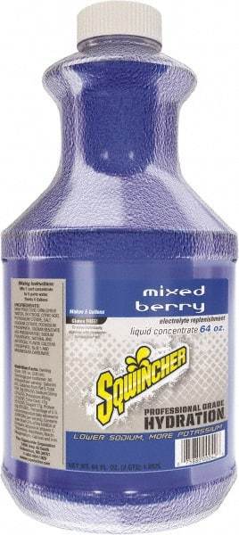 Sqwincher - 64 oz Bottle Mixed Berry Activity Drink - Liquid Concentrate, Yields 5 Gal - Exact Industrial Supply