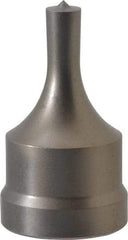 Cleveland Steel Tool - 5/16 Inch Diameter Round Ironworker Punch - 1-1/32 Inch Body Diameter, 1-5/32 Inch Head Diameter, 1-15/16 Inch Overall Length - Exact Industrial Supply