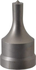 Cleveland Steel Tool - 11/32 Inch Diameter Round Ironworker Punch - 1-1/32 Inch Body Diameter, 1-5/32 Inch Head Diameter, 1-15/16 Inch Overall Length - Exact Industrial Supply