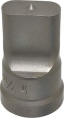 Cleveland Steel Tool - 7/16 Inch Wide Oblong Ironworker Punch - 1-1/32 Inch Body Diameter, 1-5/32 Inch Head Diameter, 1-15/16 Inch Overall Length - Exact Industrial Supply