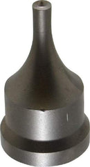 Cleveland Steel Tool - 1/4 Inch Diameter Round Ironworker Punch - 1-1/16 Inch Body Diameter, 1-7/32 Inch Head Diameter, 2-1/8 Inch Overall Length - Exact Industrial Supply