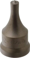 Cleveland Steel Tool - 11/32 Inch Diameter Round Ironworker Punch - 1-1/16 Inch Body Diameter, 1-7/32 Inch Head Diameter, 2-1/8 Inch Overall Length - Exact Industrial Supply