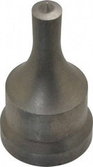 Cleveland Steel Tool - 3/8 Inch Diameter Round Ironworker Punch - 1-1/16 Inch Body Diameter, 1-7/32 Inch Head Diameter, 2-1/8 Inch Overall Length - Exact Industrial Supply