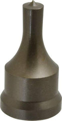 Cleveland Steel Tool - 13/32 Inch Diameter Round Ironworker Punch - 1-1/16 Inch Body Diameter, 1-7/32 Inch Head Diameter, 2-1/8 Inch Overall Length - Exact Industrial Supply