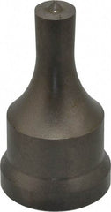 Cleveland Steel Tool - 7/16 Inch Diameter Round Ironworker Punch - 1-1/16 Inch Body Diameter, 1-7/32 Inch Head Diameter, 2-1/8 Inch Overall Length - Exact Industrial Supply