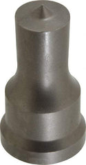 Cleveland Steel Tool - 3/4 Inch Diameter Round Ironworker Punch - 1-1/16 Inch Body Diameter, 1-7/32 Inch Head Diameter, 2-1/8 Inch Overall Length - Exact Industrial Supply