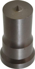 Cleveland Steel Tool - 1 Inch Diameter Round Ironworker Punch - 1-1/16 Inch Body Diameter, 1-7/32 Inch Head Diameter, 2-1/8 Inch Overall Length - Exact Industrial Supply